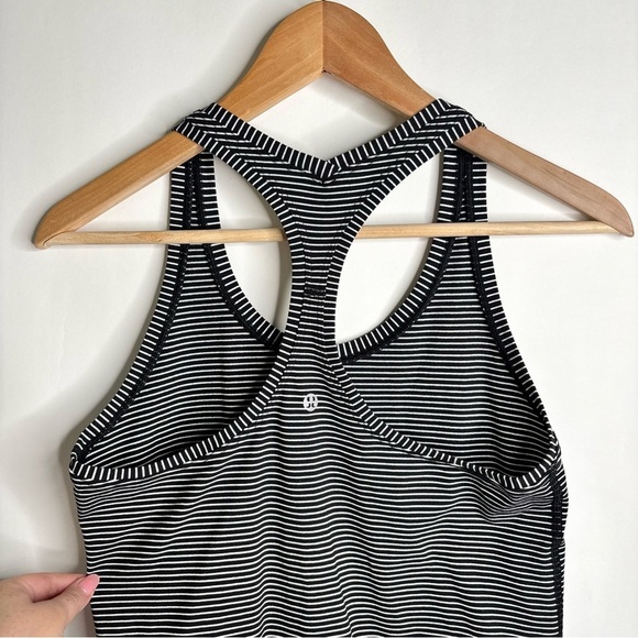 Lululemon Cool Racerback Hype Stripe Black White - Picture 5 of 10